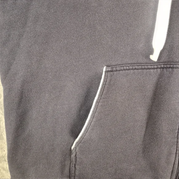 Lacoste Navy Zip-Up Hoodie with White Trim Size Large - Picture 7 of 16